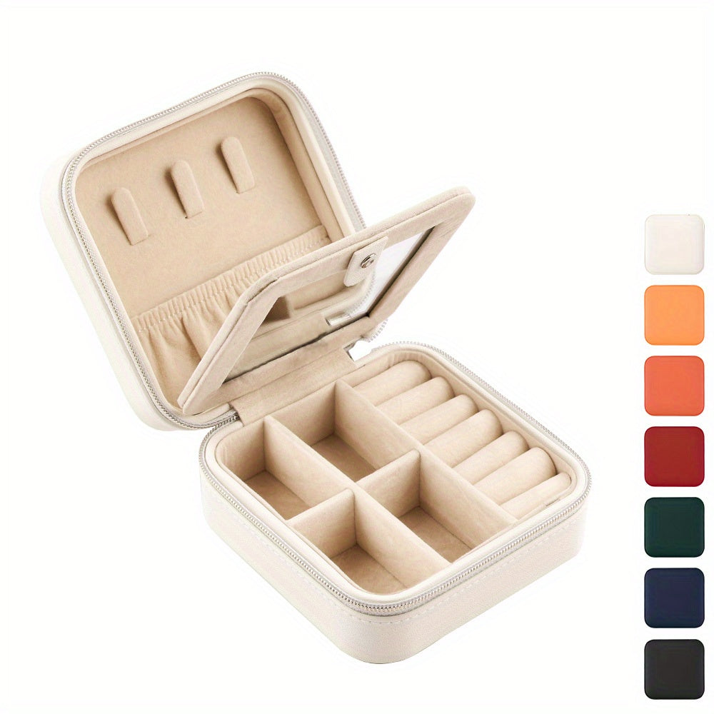PU Jewelry Box 7 Colors Travel Organizer