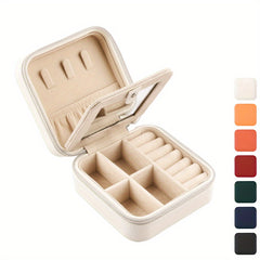 PU Jewelry Box 7 Colors Travel Organizer