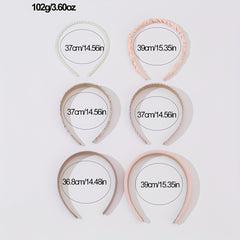 6pcs Floral Printed Headband Set for Women Girls