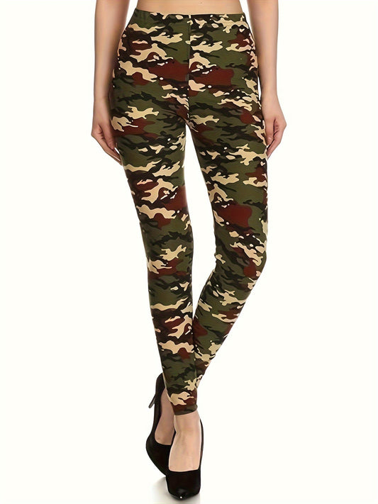 Camouflage Printed Yoga Pants High Stretch Leggings
