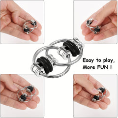 8pcs Sensory Finger Toys Set - Spinner, Rings, Chain, Marble