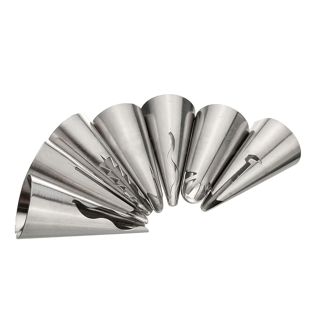7pcs Pleated Skirt Tube Nozzle Set for Pastry Baking