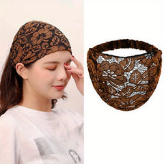 Wide Lace Headband African Style Turban Hair Band
