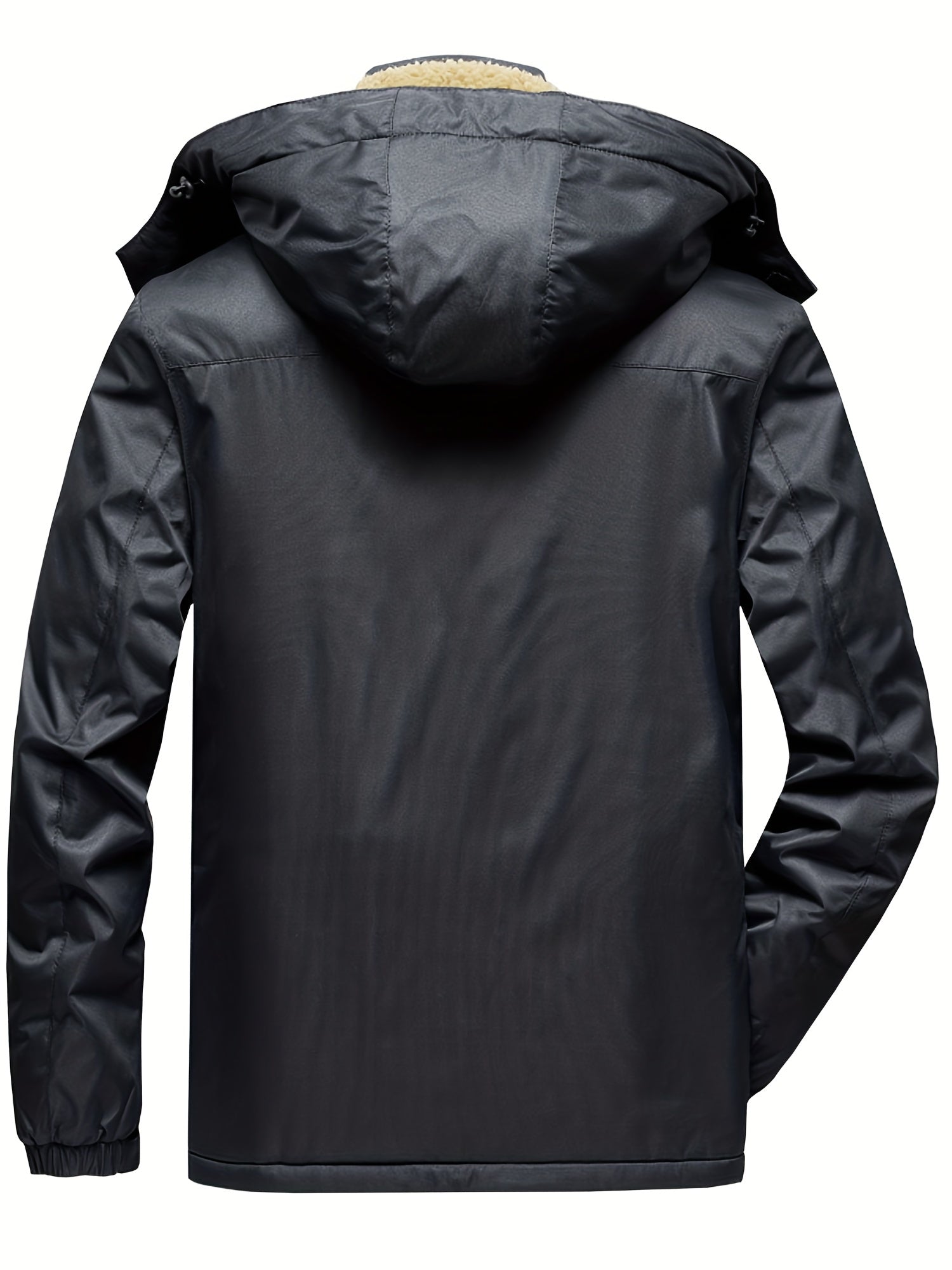 Men's Fleece Hooded Jacket Zip Up Active Coat for Fall Winter