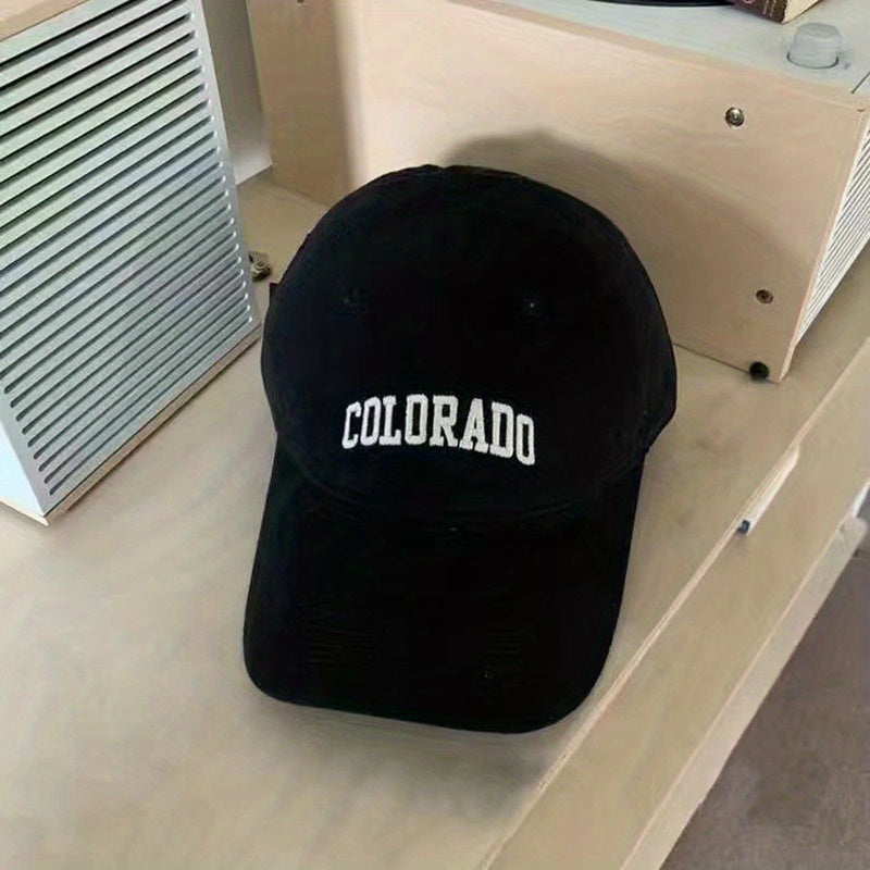 Wool Embroidery Alphabet Baseball Cap - American Retro Cap