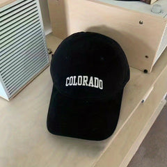 Wool Embroidery Alphabet Baseball Cap - American Retro Cap