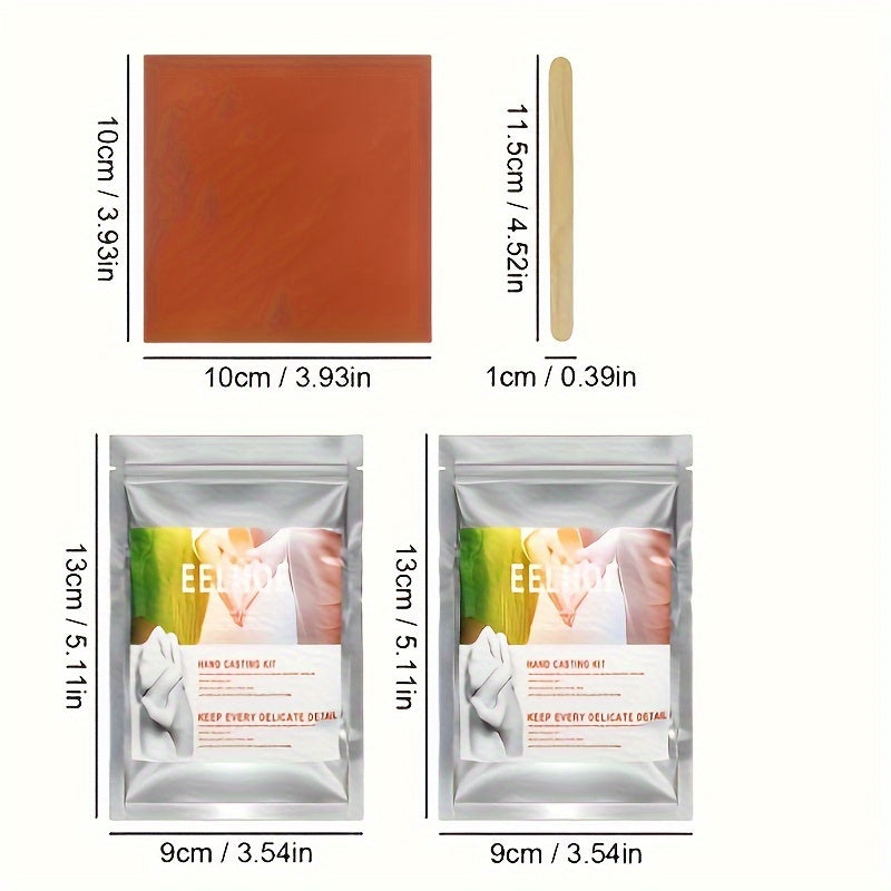 100g Couple's Hand Model Set DIY Souvenir 3D Model Cloning