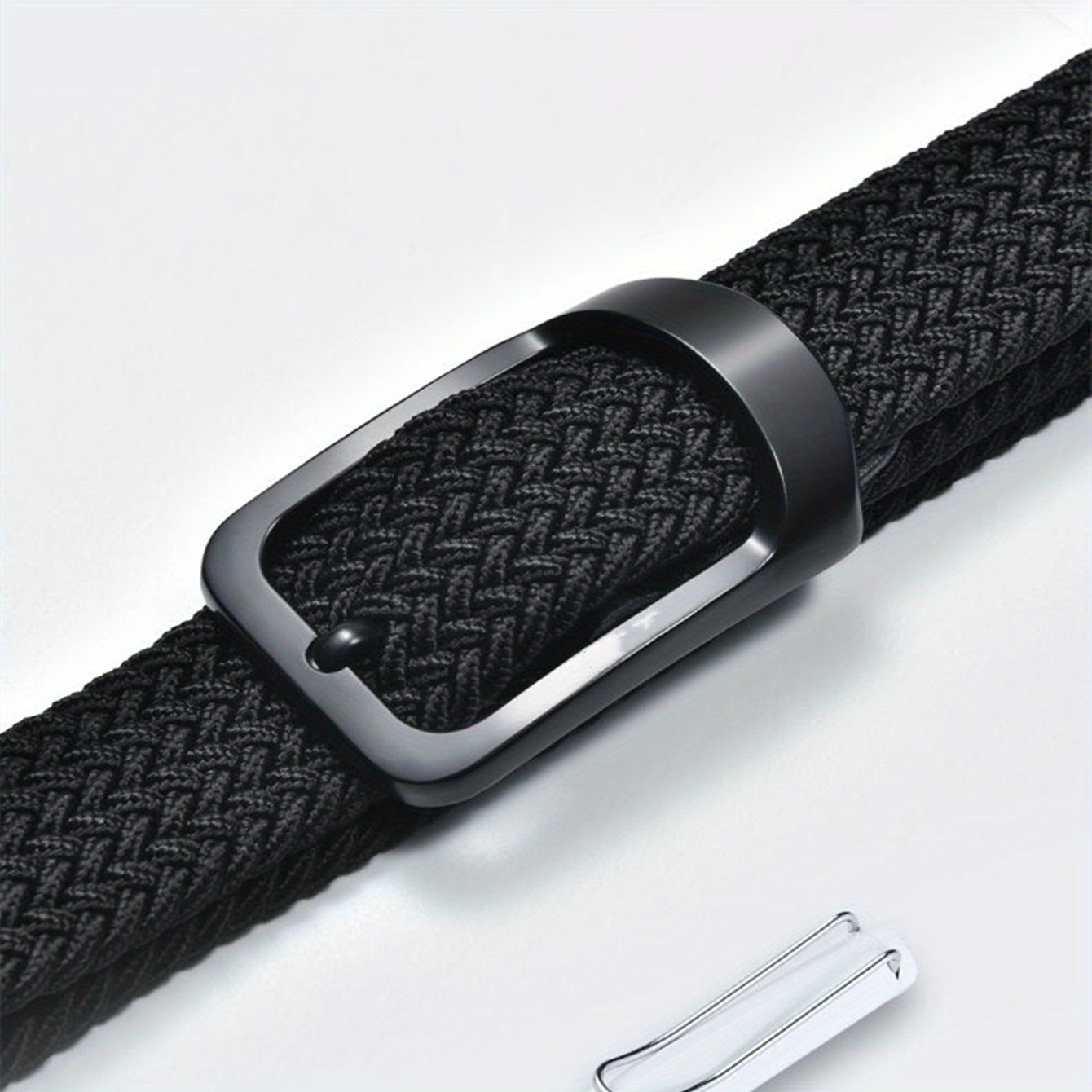 Elastic Canvas Leather Belt for Men and Women