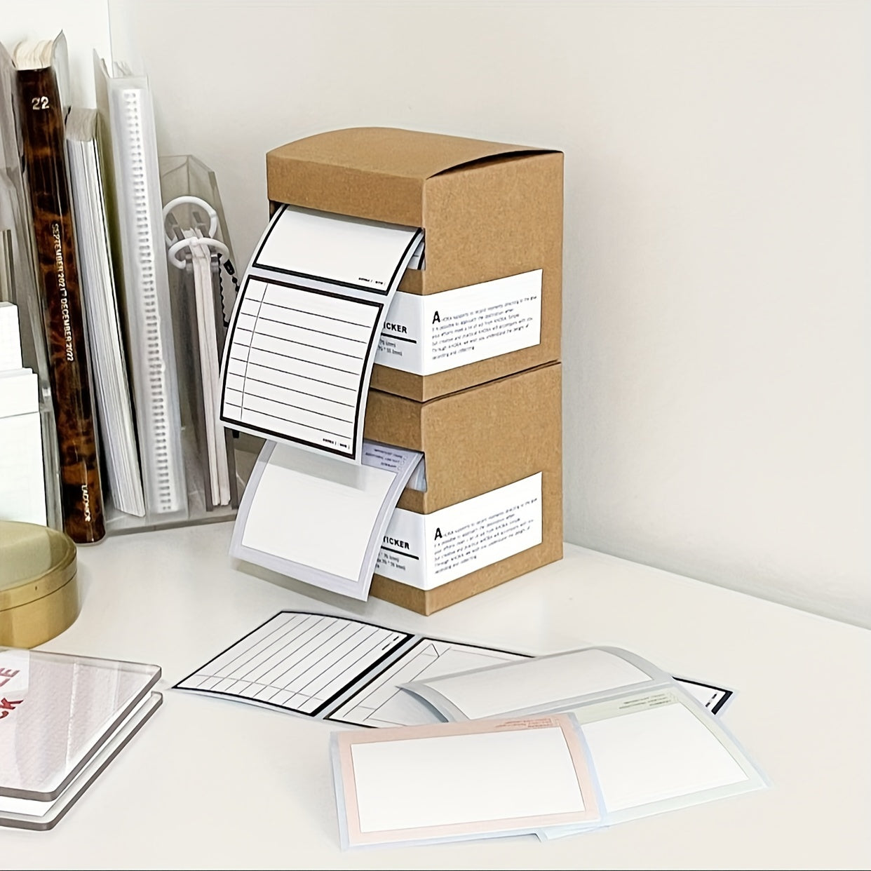 250 Sheets Pull out Line Sticky Notes Self Stick With Lines Paper