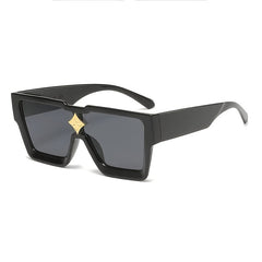 Retro Big Frame Star Sunglasses UV400 Square