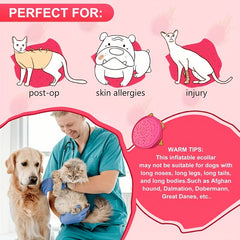 Inflatable Dog Donut Collar for Recovery After Surgery