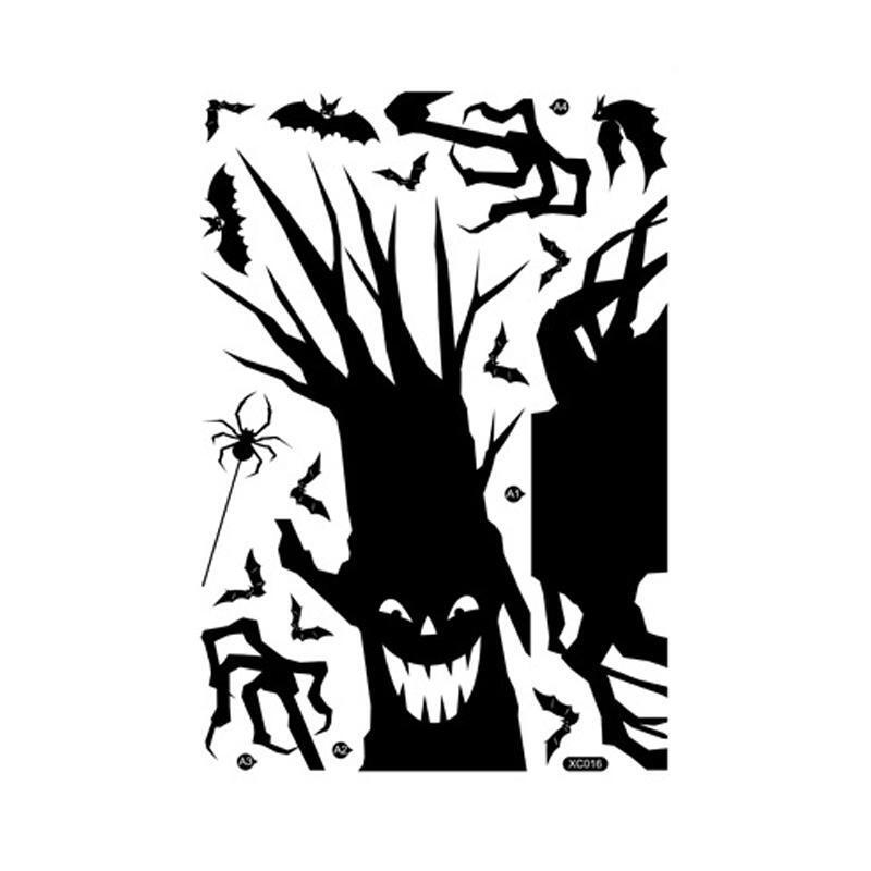 Halloween Giant Ghost Monster Shadow Window Sticker