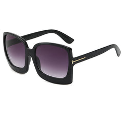 Multicolor Women's Square Sunglasses with Zipper Box