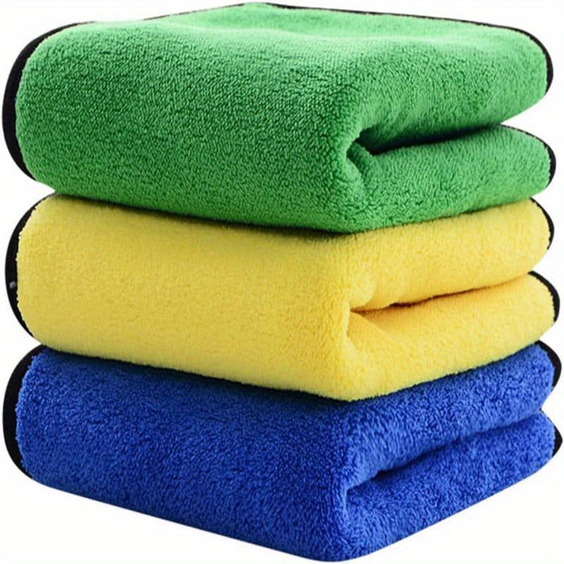 3 PCS Car Cleaning Cloths 30x40 CM Drying Towel With Hook