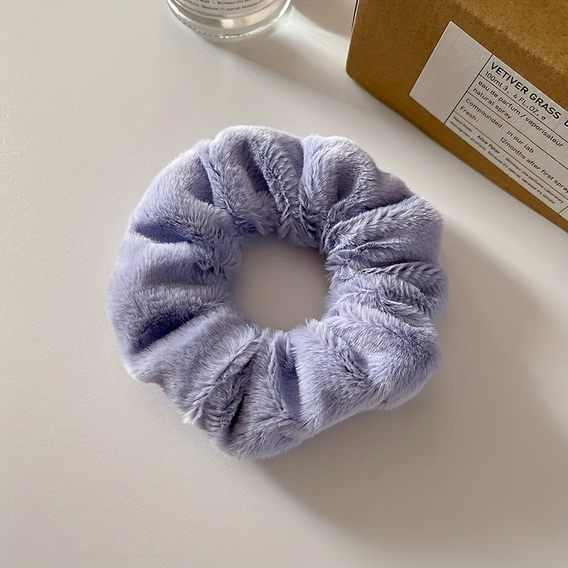 Elastic Head Tie Large Scrunchie Solid Headwear For Women Girls