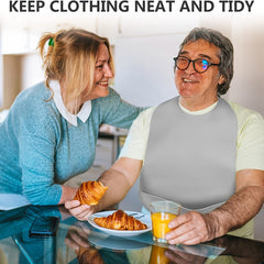 Kitchen Adult Bibs Silicone with Crumb Catcher