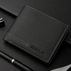 Men's PU Leather Business Wallet Card Holder