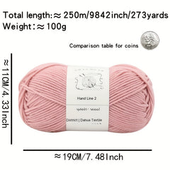 5pcs Medium Thick Acrylic Yarn Set for Knitting & Crocheting