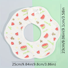 Baby Fabric Bibs Drool Towel Waterproof Bandana Scarf For Kids