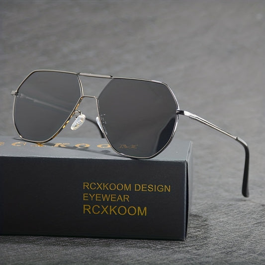 Oversized Wide Frame Aviator Sunglasses Polarized Vintage UV400 Protection