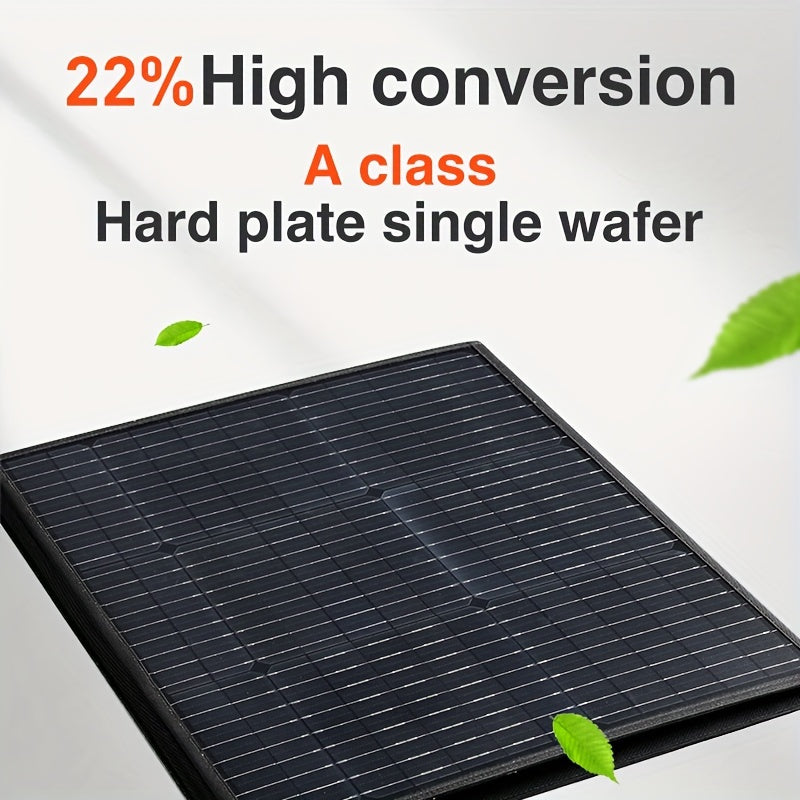 100W Foldable Solar Panel Waterproof USB Fast Charging Kit