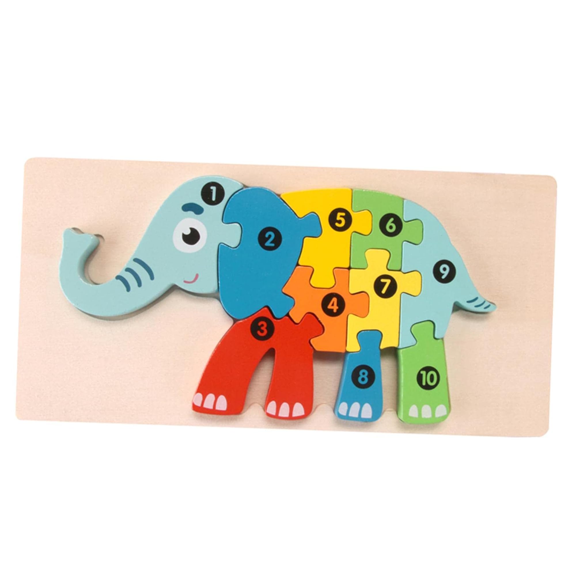 Wooden Animals Number Puzzle for Preschool Toddlers – CRAZE
