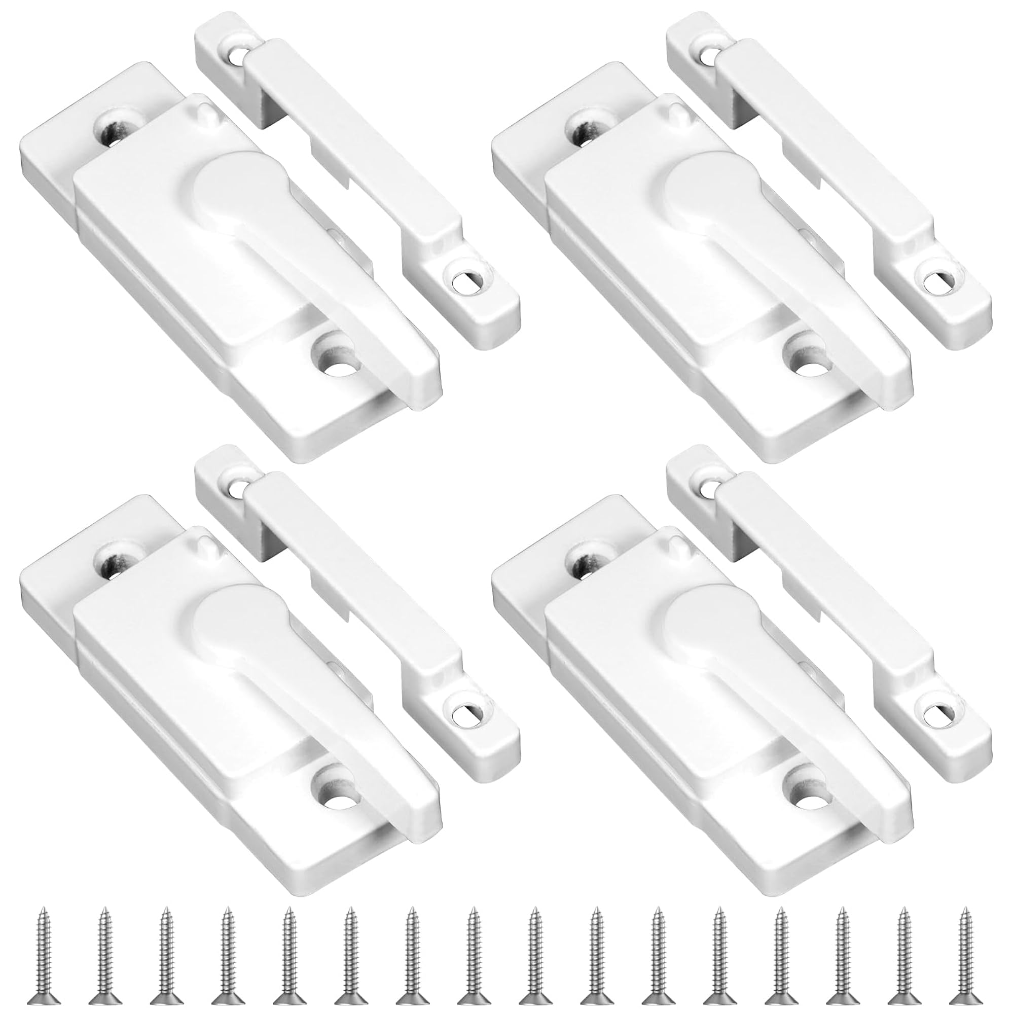 4 Pack Windows Sash Lock Sliding for Vertical and Horizontal Windows ...