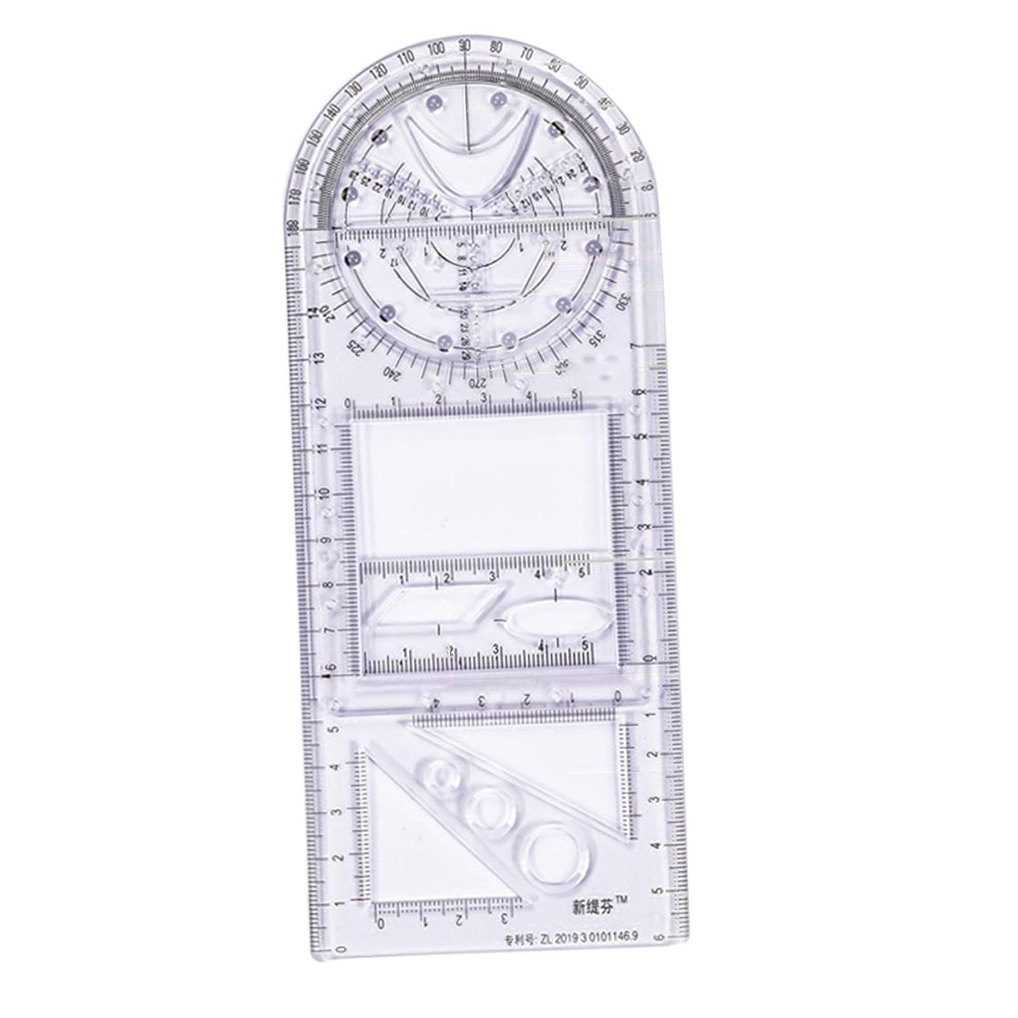 Multifunctional Drawing Ruler Angle Measuring Template Tool – CRAZE