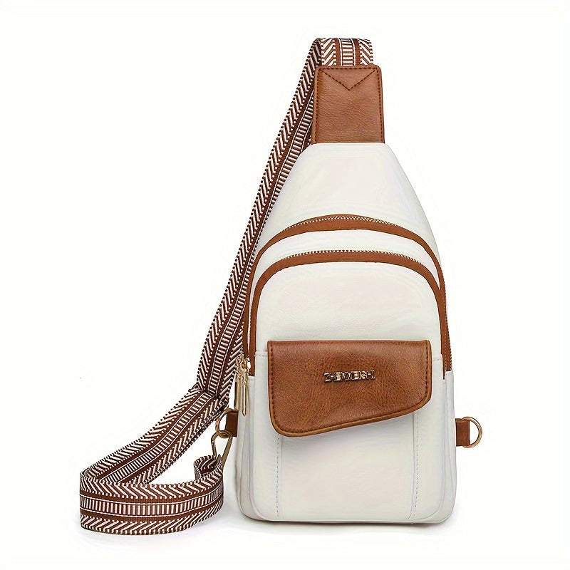 Pocket Chest Bag Crossbody Bag Women's Casual Sling Shoulder Purse