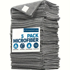 10pcs Grey Dish Towels Ultra-fine Fiber Wiping Cloth Towel