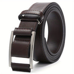 Men's Non-Porous Belt with Symmetrical Buckle
