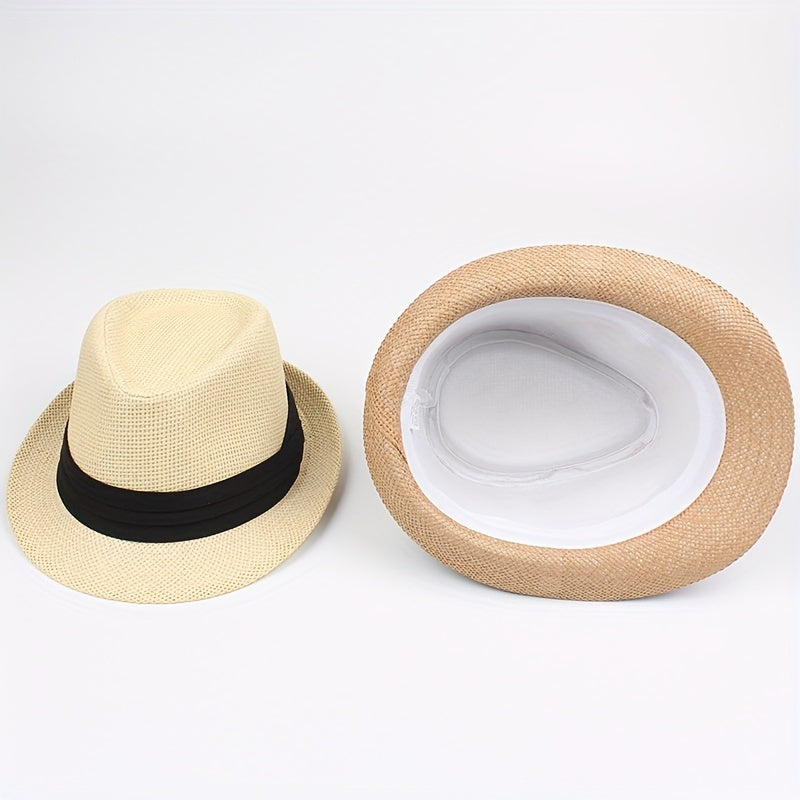 Casual Sunshade Straw Hat For Couple Beach Travel