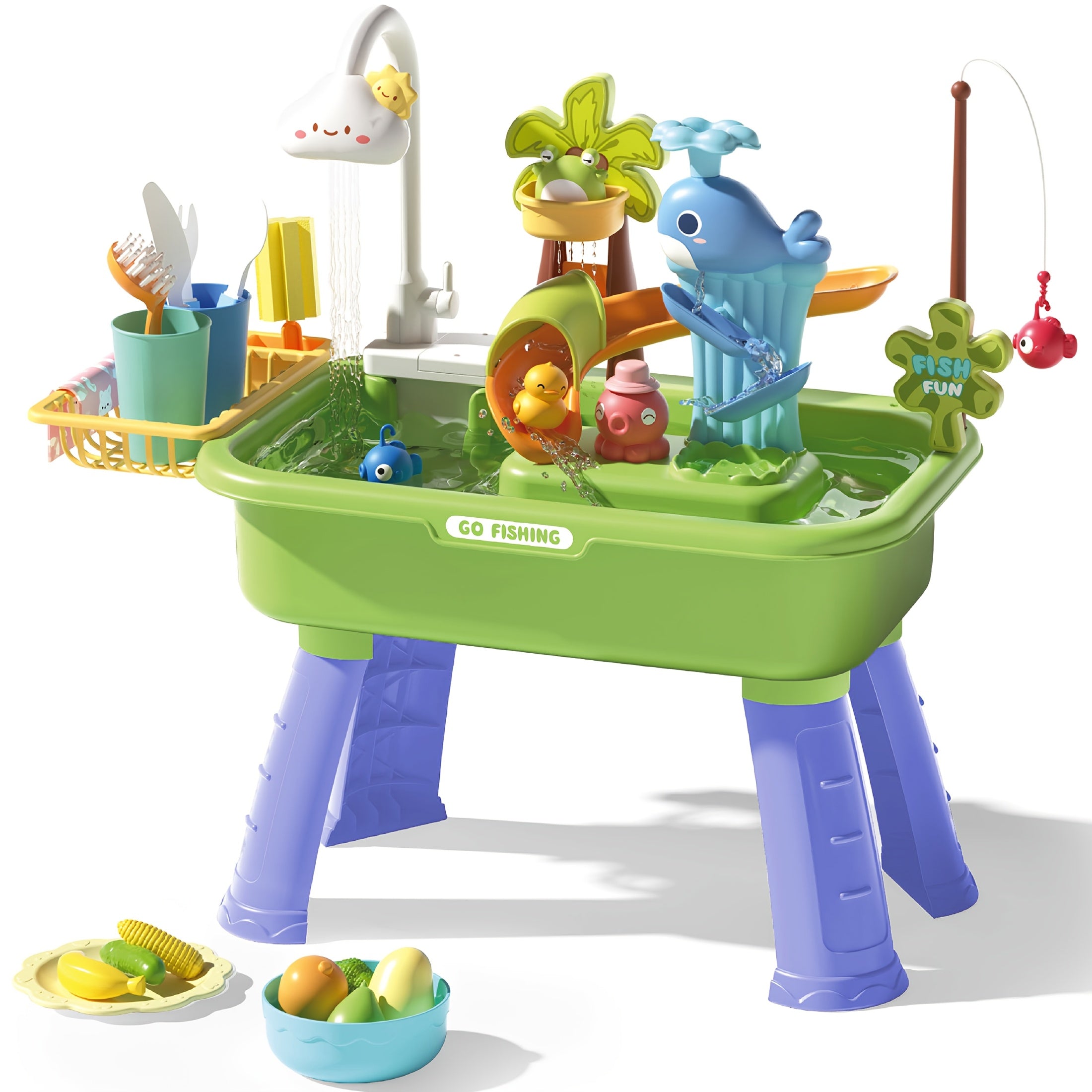 Kids Playhouse Toy Set with Utensils and Tools - Birthday Party Fun
