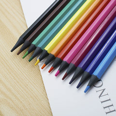 12 Pencil Set with Hexagonal Rods - Durable and Smooth Coloring Pencils