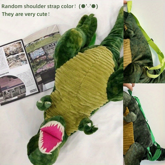 Boys Dinosaur Shaped Plush Backpack w/ Belt - Gift
