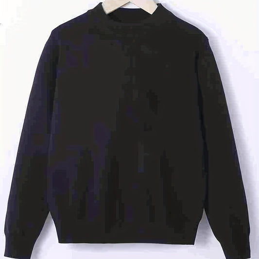 Men's Casual Knitted Sweater Crew Neck Pullover for Fall Winter