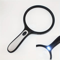 30X 60X Handheld Magnifying Glass With LED Lighting