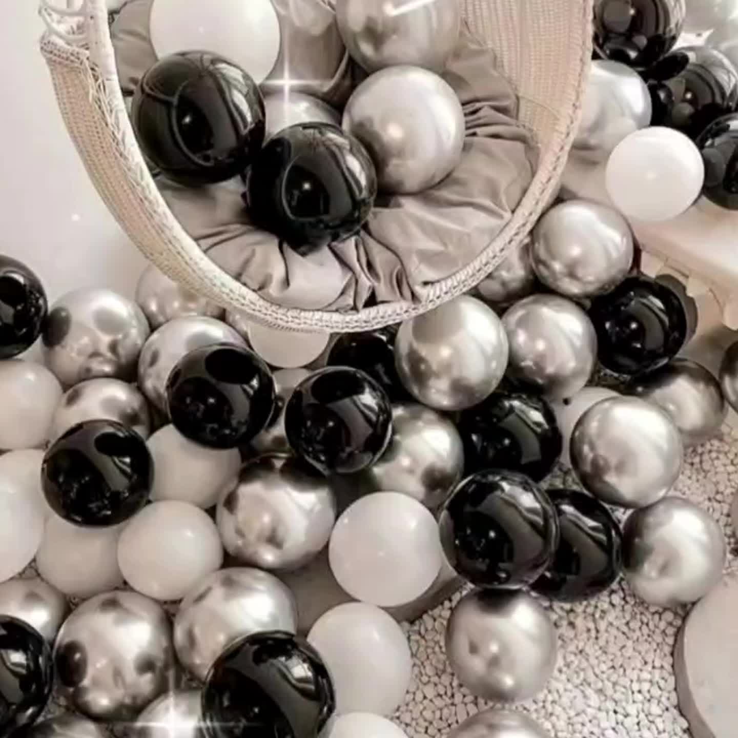 15pcs Silvery Balloons for Party Decorations