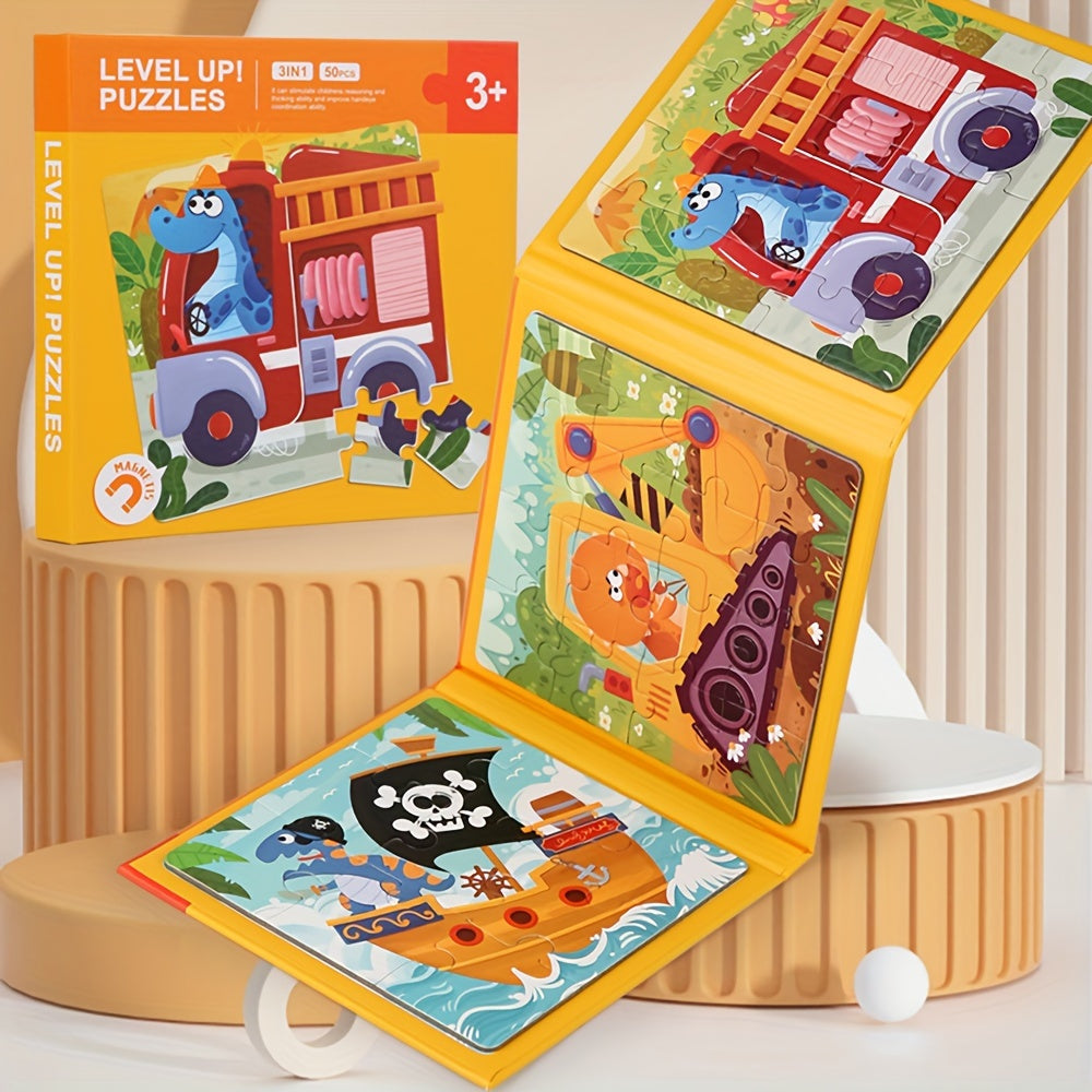 Parent Child Jigsaw Puzzles 3-in-1 Learning Toys for Family Activity
