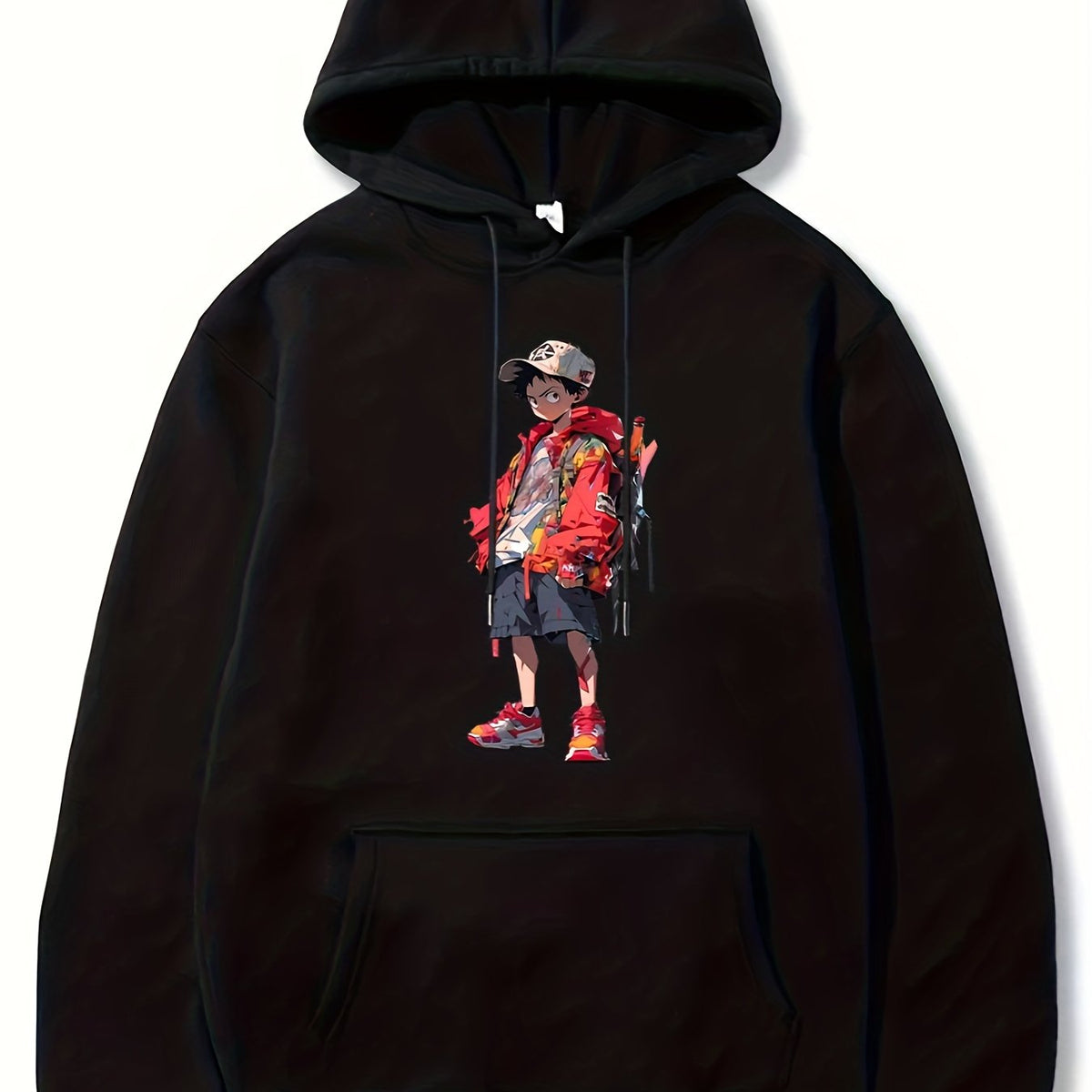 Anime Boy Hoodie Men's Pullover Winter Top