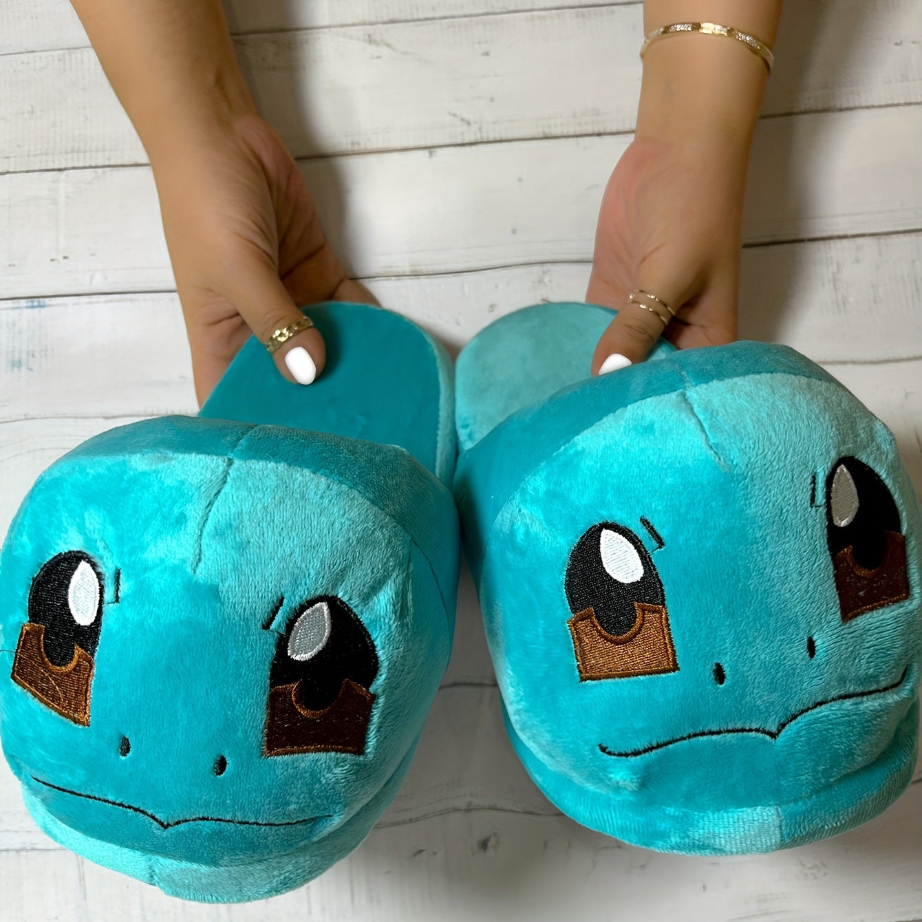 Women's Animal Embroidered Slippers Non-Slip Home Shoes