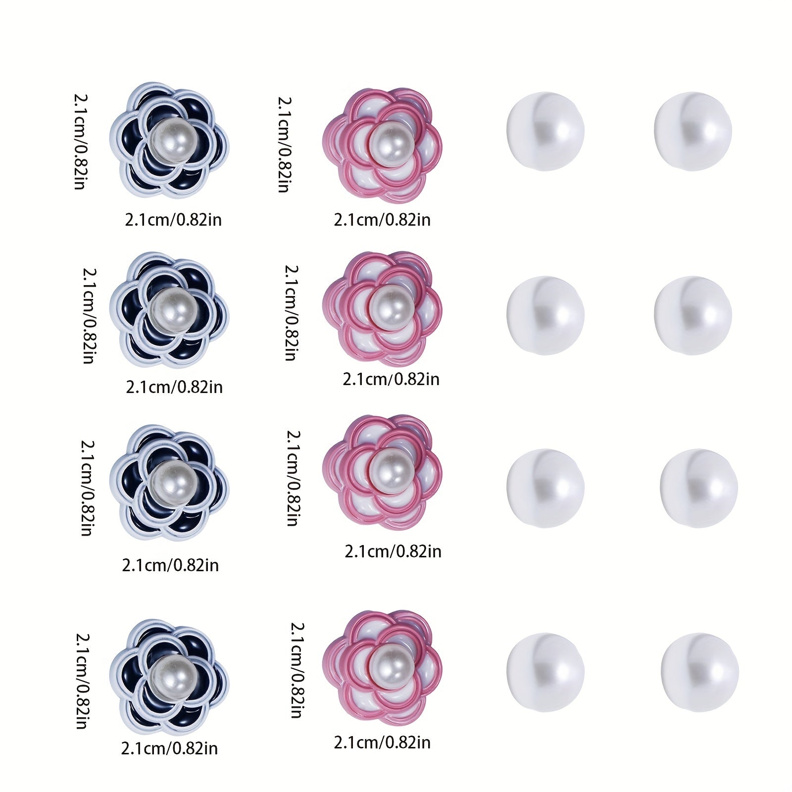 26pcs Flower & Pearl Shoe Charms For Clogs Garden Shoes DIY Accessories