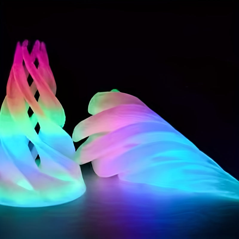 3D Printed Glow Rainbow Spiral Cone UV Absorbing Desk Decor