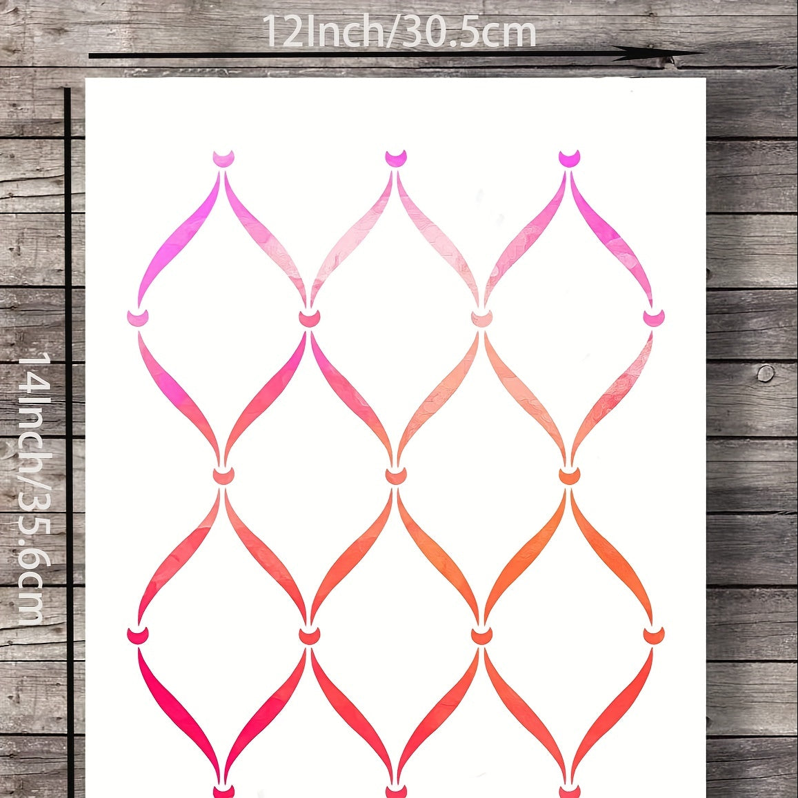 Reusable Trellis Wall Stencil 30x35cm - Wall, Furniture, Floor, Fabric
