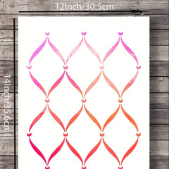 Reusable Trellis Wall Stencil 30x35cm - Wall, Furniture, Floor, Fabric