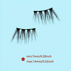 6 Pairs Natural Looking Cat Eye False Lashes for Makeup