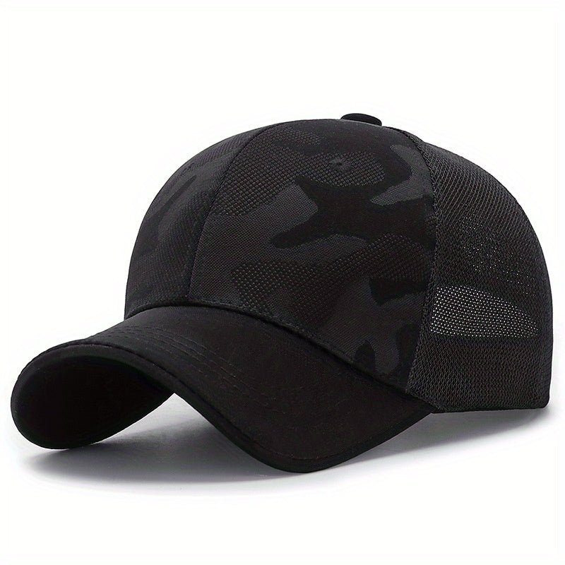 Men's Camouflage Baseball Cap for Outdoor Fitness