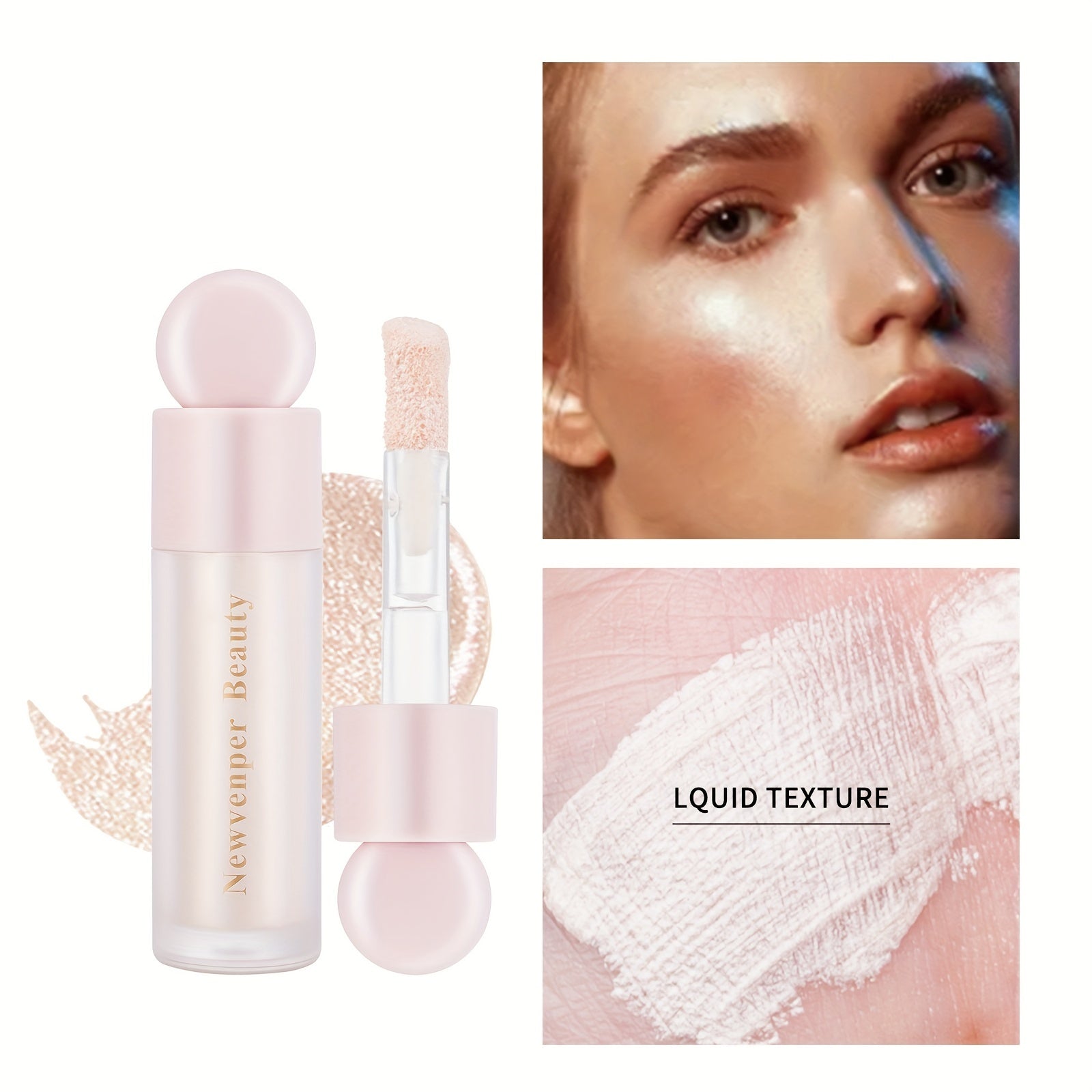 Liquid Highlighter and Blush Natural Glow Illuminator for Face and Body