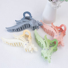 4pcs Rabbit Shaped Hair Claw with Long Rabbit Ears for Women Girls