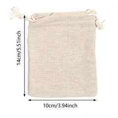Linen Drawstring Pocket Gift Jewelry Bag Wedding Party Packaging Bag
